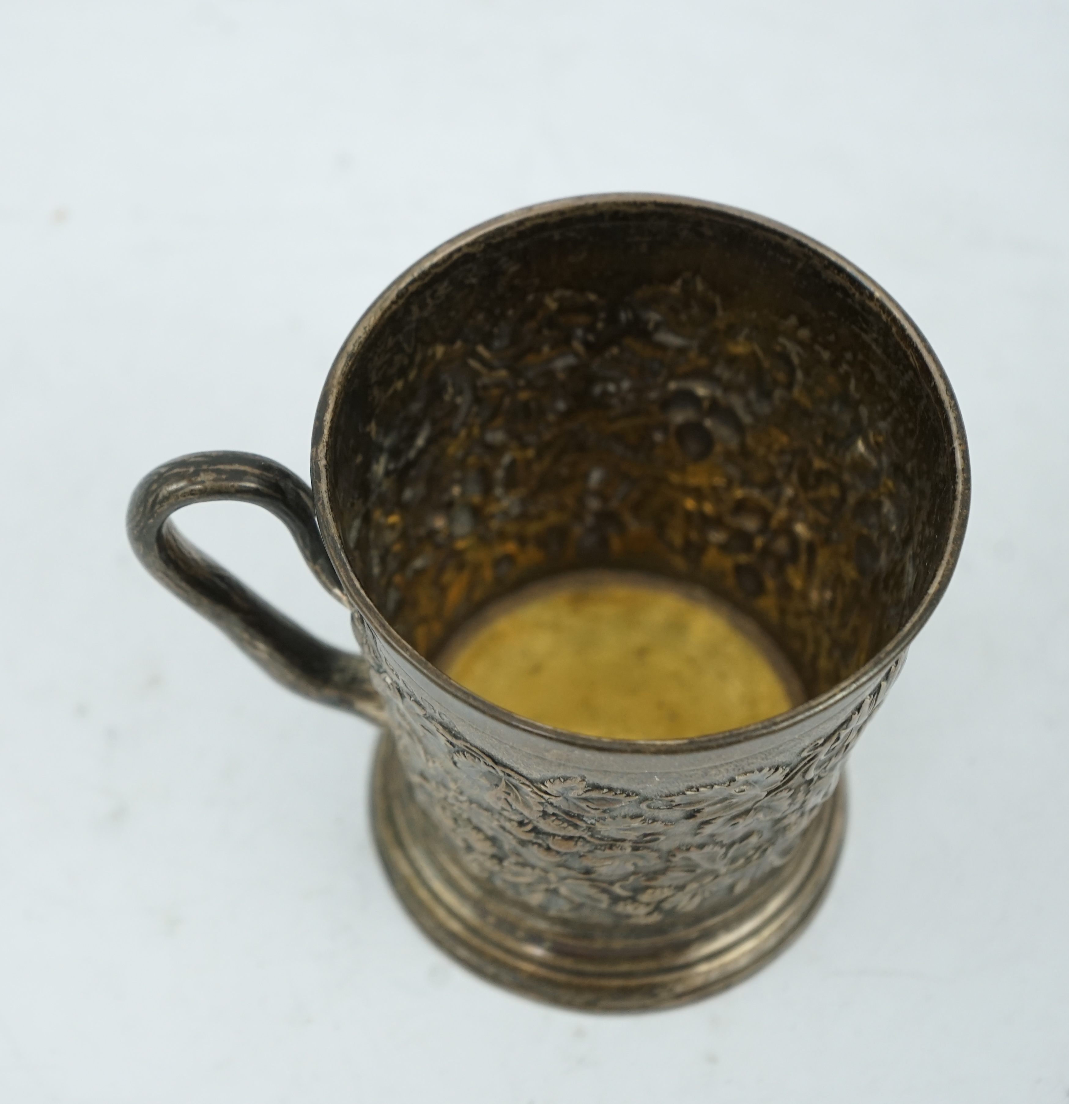 A Victorian silver christening mug by John Hunt & Robert Roskell (Hunt & Roskell late Storr & Mortimer)